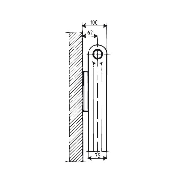 Lenhovda Sektionsradiator REX 580 mm