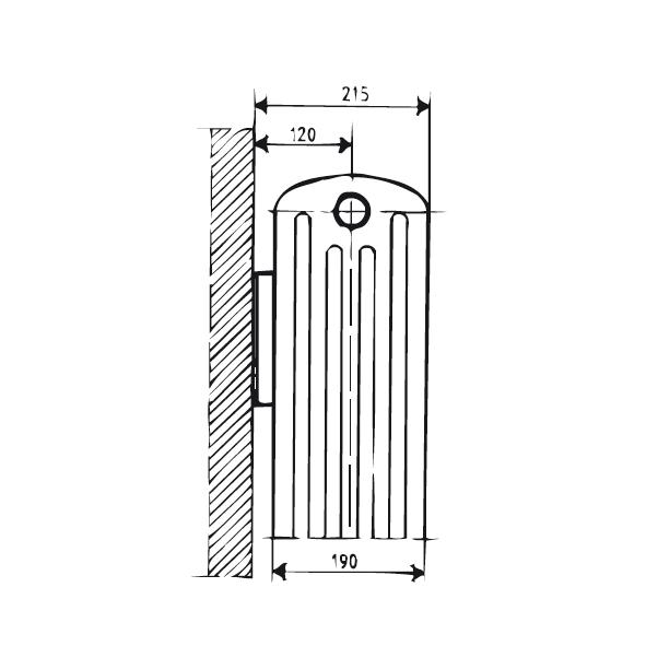 Lenhovda Sektionsradiator Triplex 590 mm
